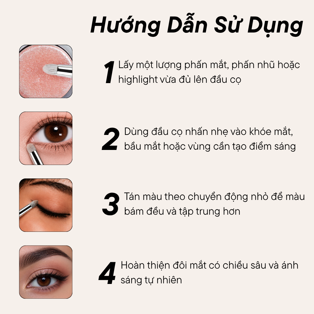 Cọ Tán Mắt Chi Tiết BH Cosmetics Detail Eyeshadow Brush BH577